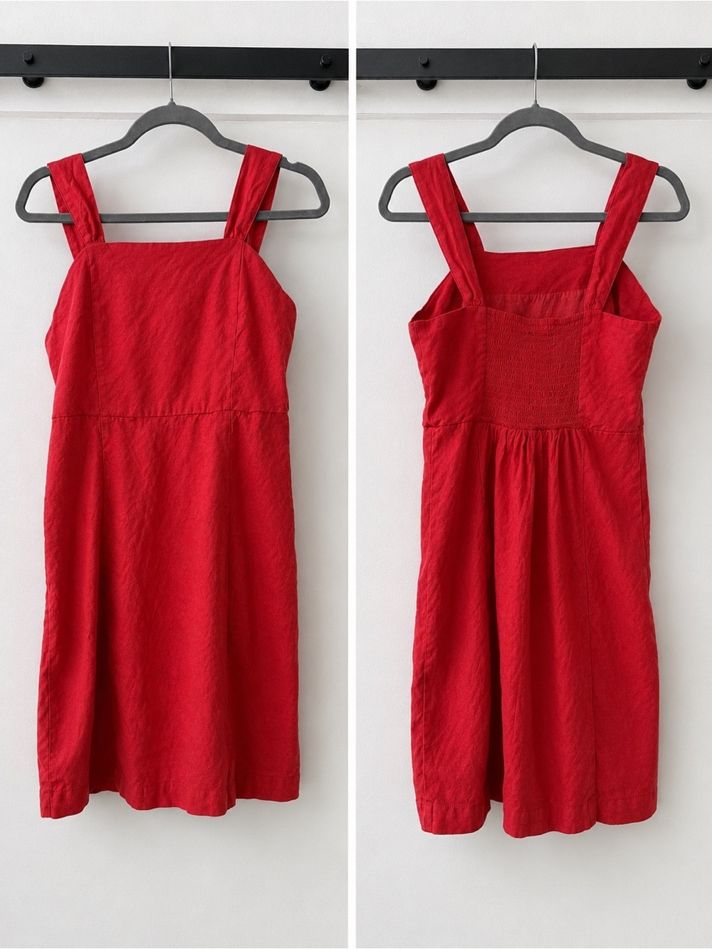 Halston Linen Blend Mini Dress